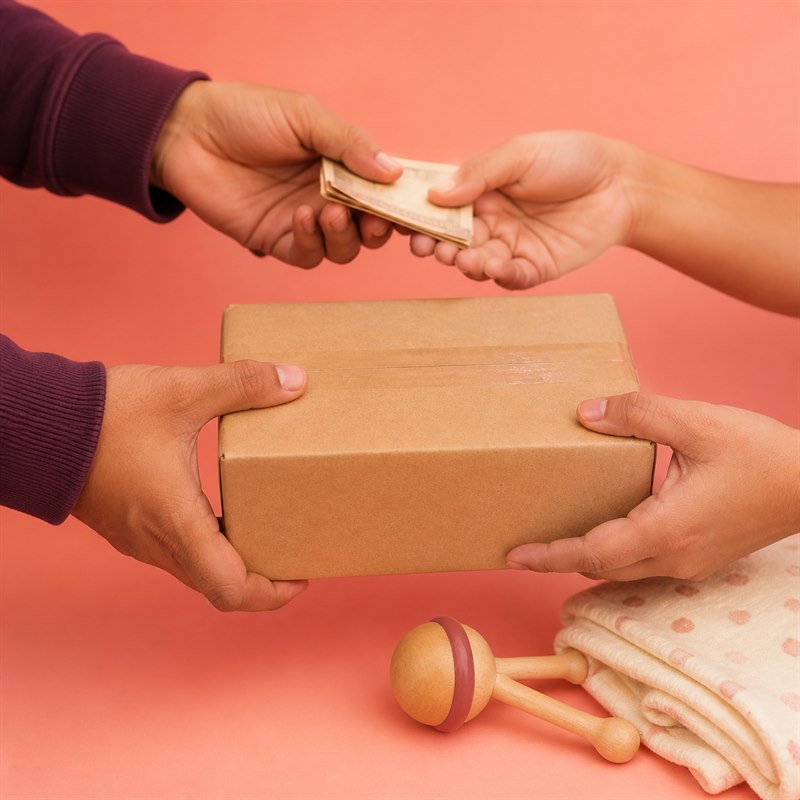 Cash on delivery for baby products